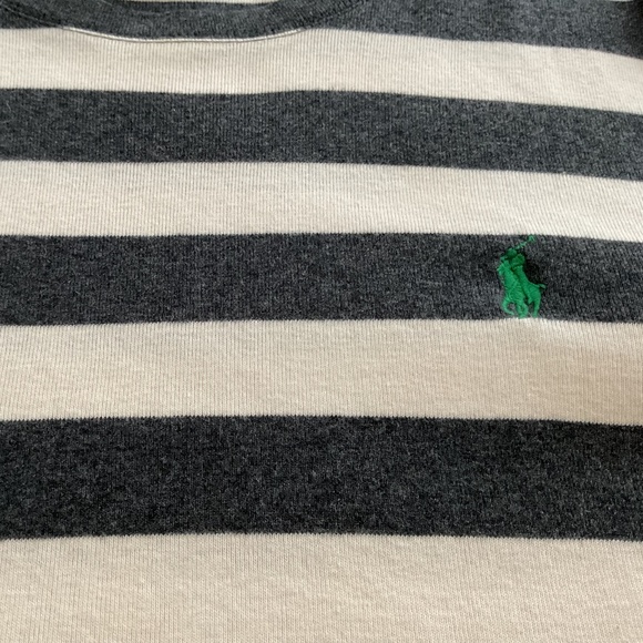 Vintage Ralph Lauren Sport T Shirt grey and cream - Picture 2 of 5